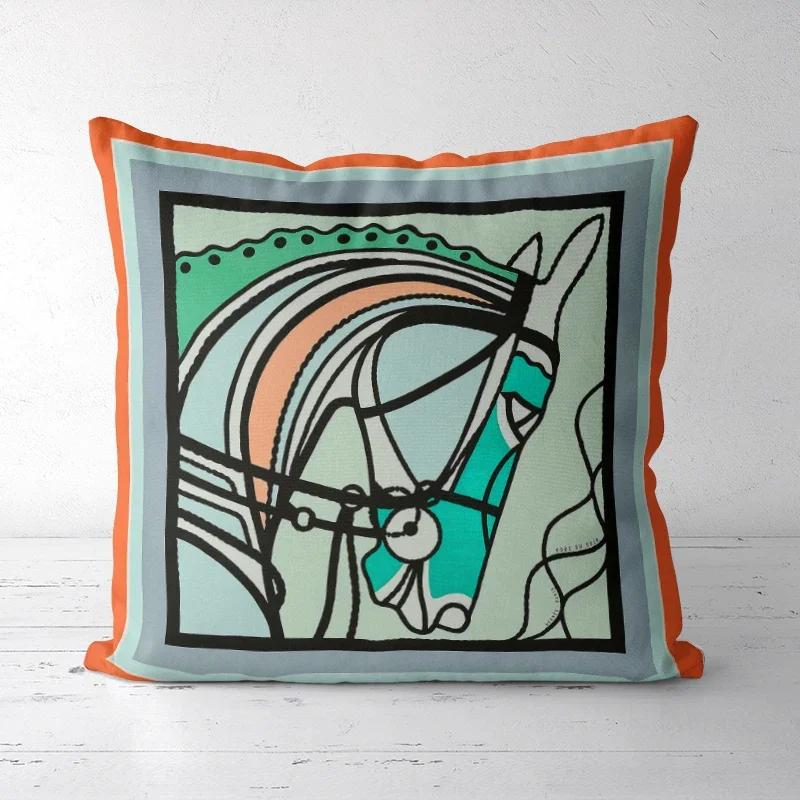 A DropShipping Christmas Home Decor Printed Cushion Cover Decorative Boho Pillowcases High-end Royal High Quality Europe