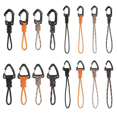 1Pcs Key Ring Umbrella Rope Hook Keychain Flashlight Small Tool Braid Rope New Key Lanyard