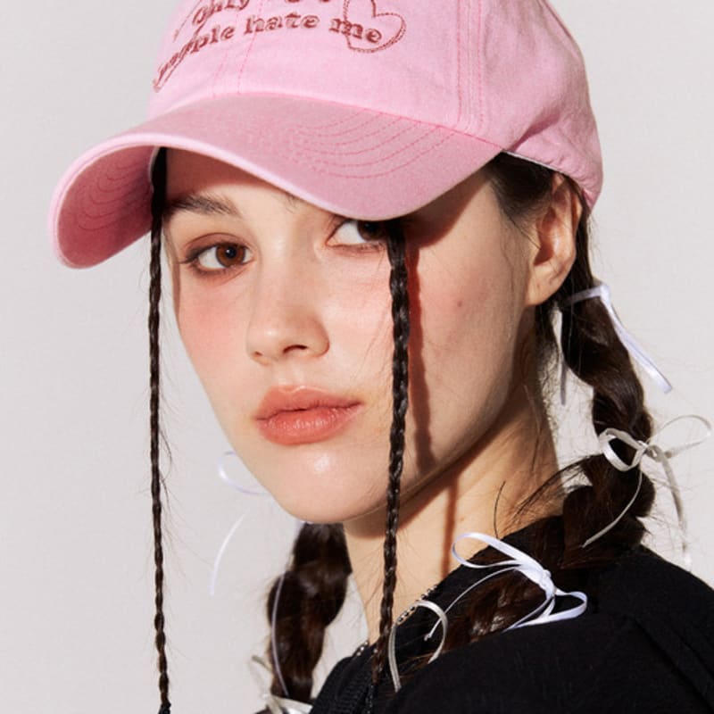 LOTS YOU lotsyou_Only Ugly People Hate Me Ball Cap Charcoal