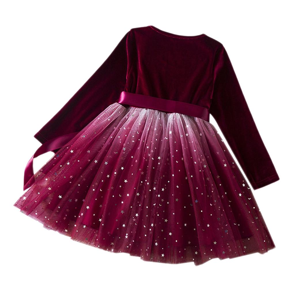 Girls' Tulle Dress - Gradient Princess Party Gown