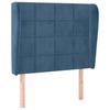 VidaXL Headboard with Ears Dark Blue 83x23x118-128 Cm Velvet3117990