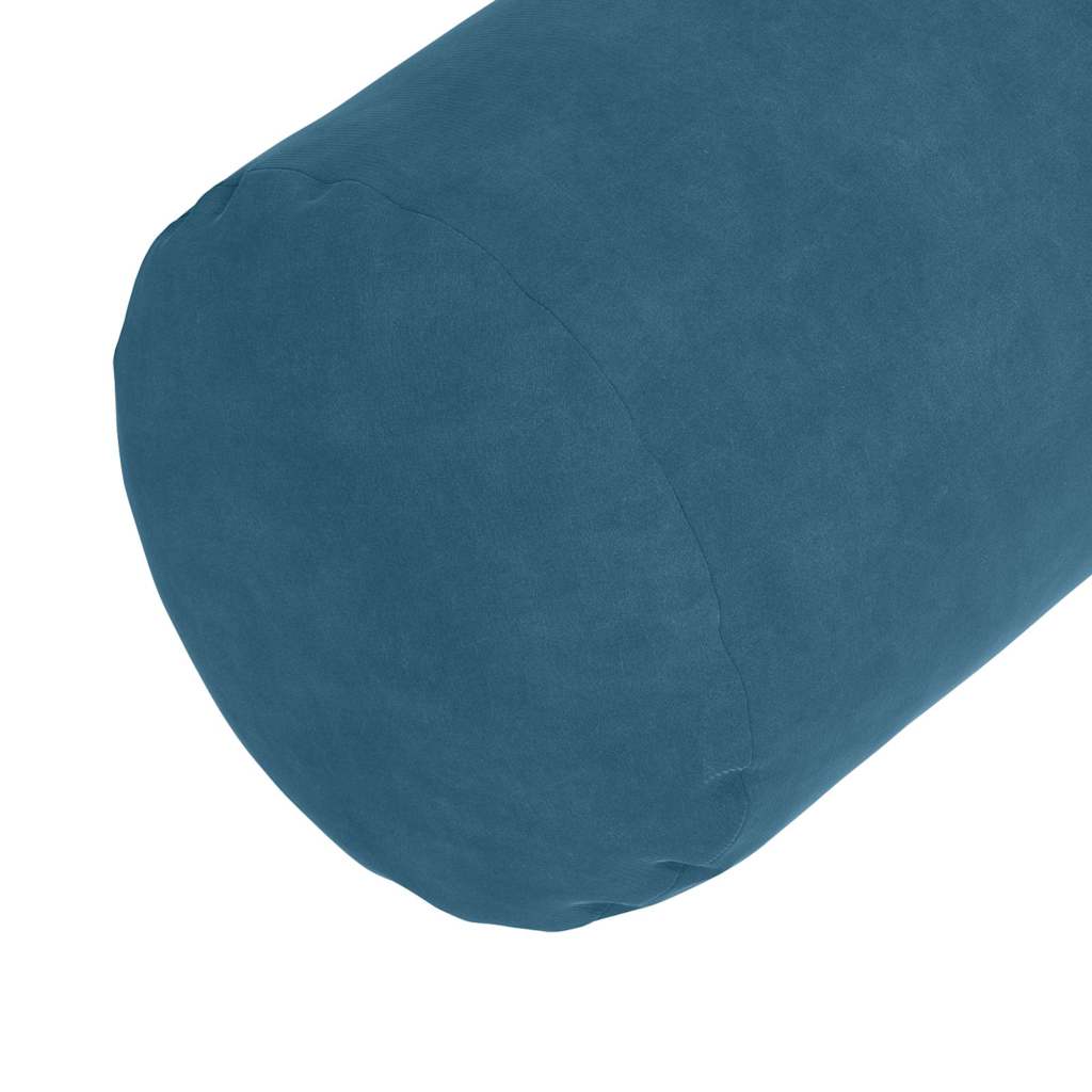 Bolster Cushions 2 Pieces Blue Ø 15 x 40 cm Cord Fabric
