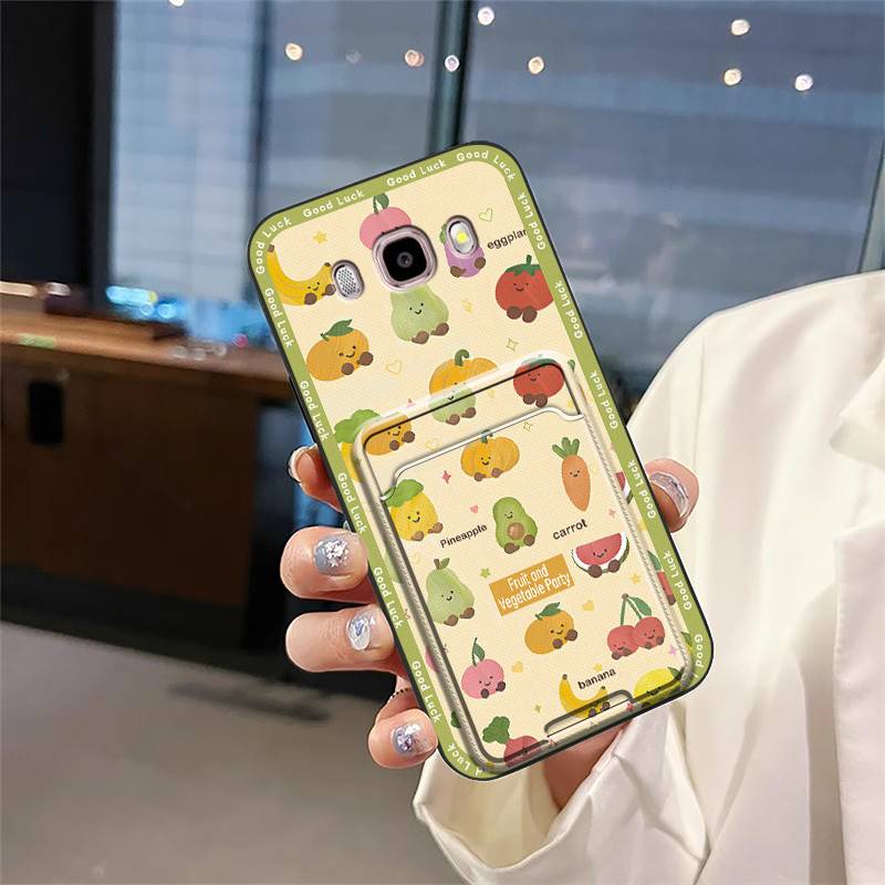 Full wrap Card bag Phone Case For Samsung Galaxy J510/J5 2016/J5108 Dirt-resistant Anti-dust Cartoon Durable Shockproof