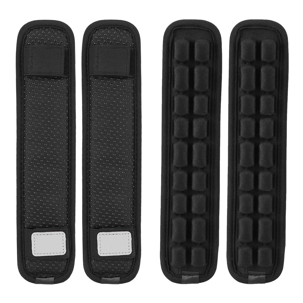 2Pcs Shoulder Strap Pad Anti Gravity Non Slip Backpack Decompression Cushion Accessory Black(S )