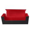 Card Storage Box Multipurpose PU Leather Large Capacity Magnetic Closure Card Deck Case for 400 Cards and Above Black