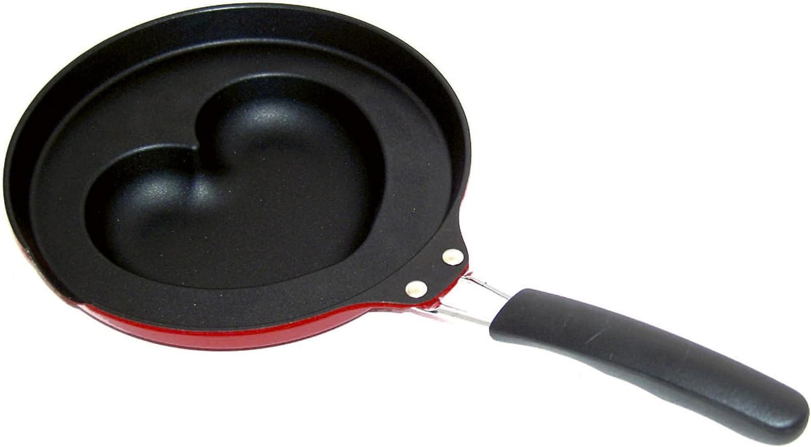 

Kakusei Sugiyama Metal Heart Omelet Frying Pan, Red, KS-2828
