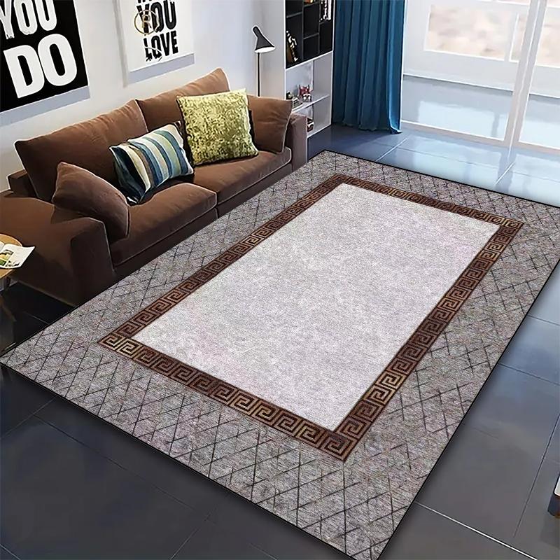 Tappeti Moderni di Lusso Grandi per Decorazione Soggiorno Tappeto Astratto Antiscivolo Tappeti per Camera da Letto Ingresso Tappetino Lavabile per Cucina