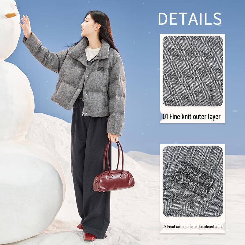 Women's Stand-Collar Short Puffer Down Jacket