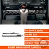 For BMW 5 Series M5 E39 1998-2003 Real Carbon Fiber Sticker Radio AC CD Shift Door Lift Panel Car Accessories Ide Decorative