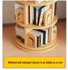 Solid Wood Rotating Bookshelf: Children's Picture Book and Toy Storage Rack
