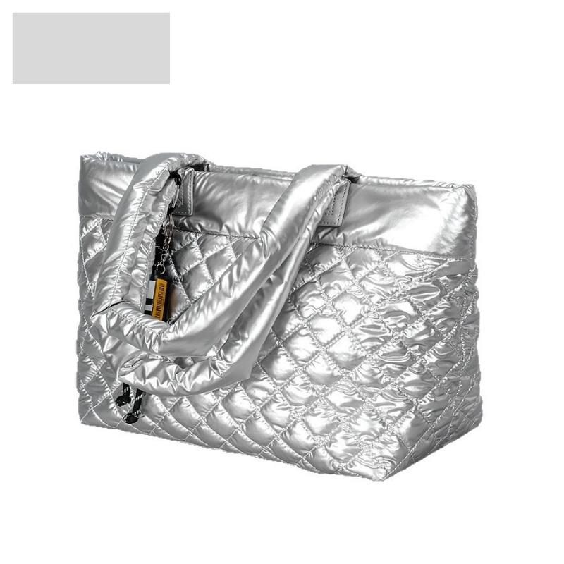 Große Tragetasche mit Rautenmuster und Baumwollhandtasche Eine modische Ein-Schulter-Tasche für Frauen