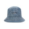 Calvin Klein Minimalist Embroidered Letter Cotton Trendy Denim Fisherman Hat Unisex Hats Light-Blue HX0336-407