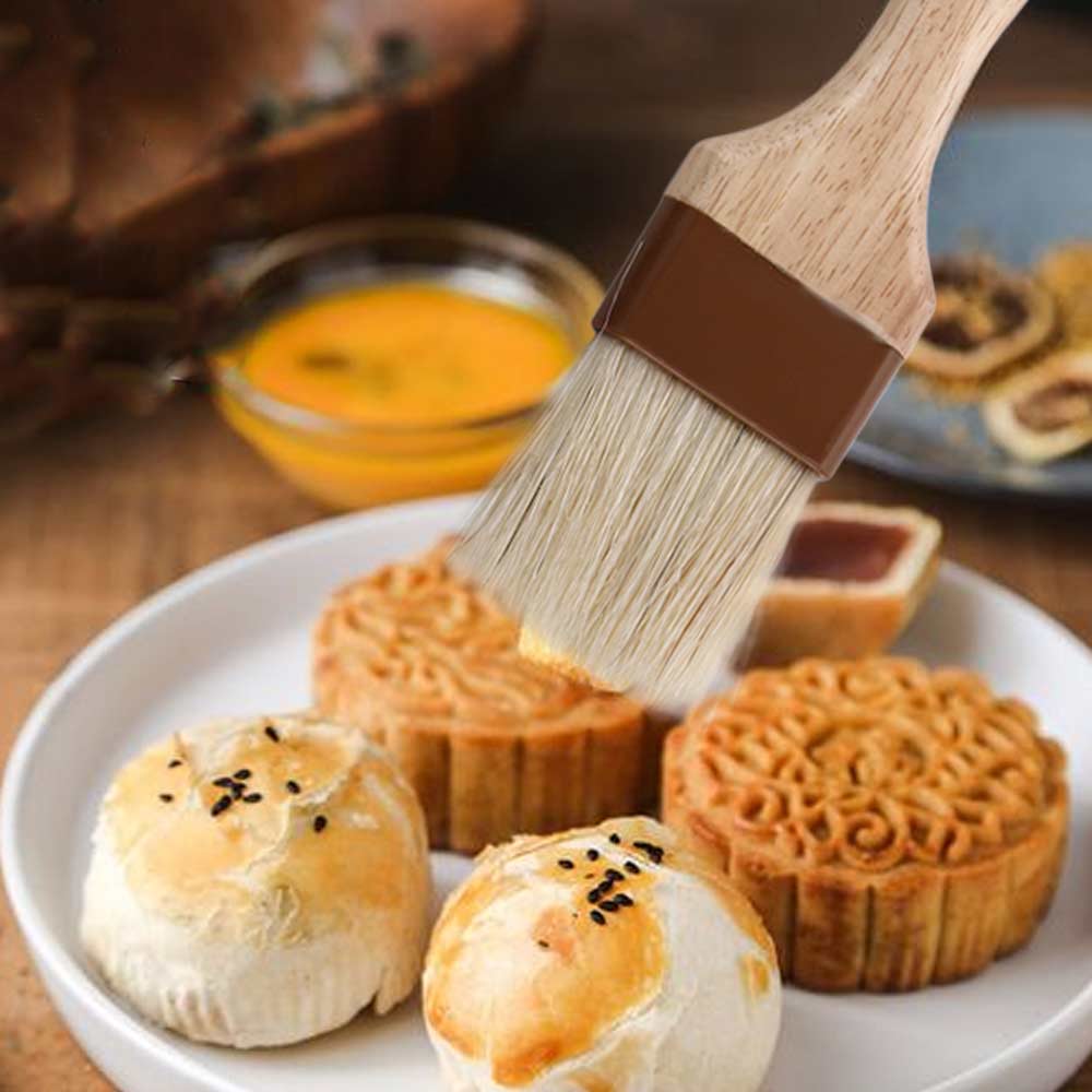 BBQ Baking Wooden Handle Grill Kitchen Sauce Baster Marinade Tool Pastry Brush Basting Brush