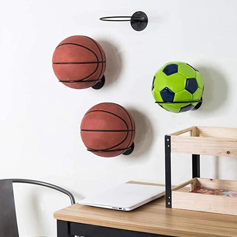 2025 New 1pc Wall hanging basketball iron frame basketball football a multi-purpose ball display shelf storage rack display rack
