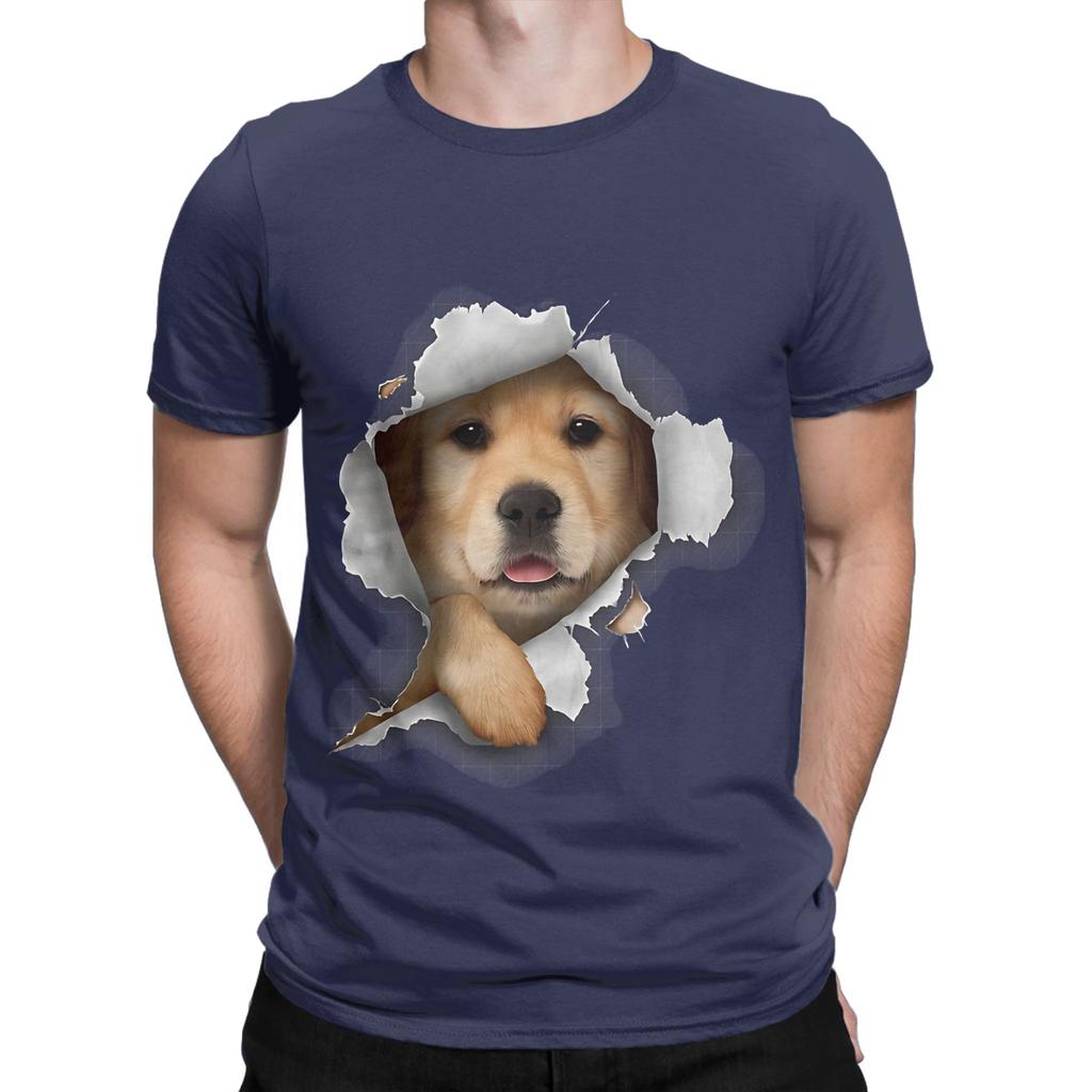 Golden Retriever Dog Graphic 100 Cotton TShirt Gloden Retirever Tees Tops For Unisex