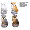 1/4Pcs Owl Statue Lifelike Indoor Outdoor Art Craft Ornament Courtyard Park Farm Owl Sculpture Resin Garden Decoration