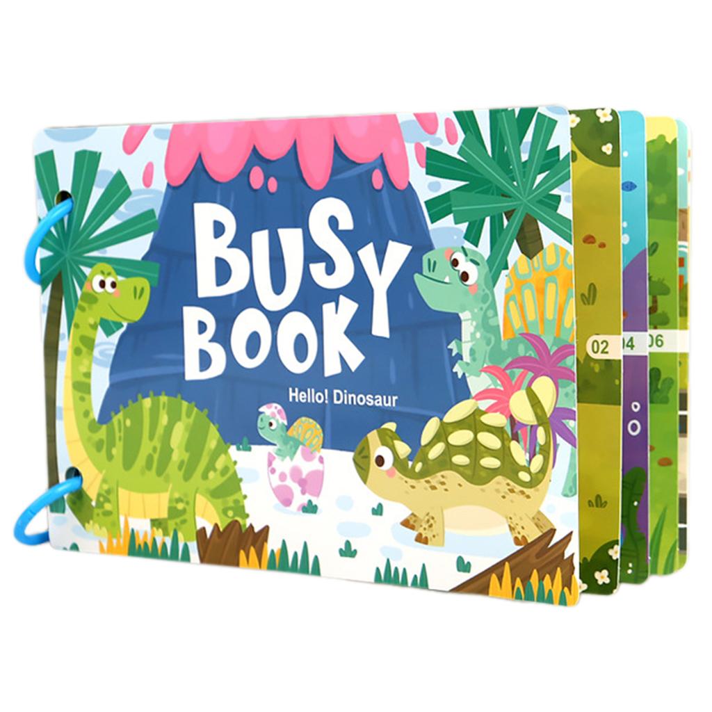 Montessori-Busy Book For Kids Toddler DIY Puzzle Game Sturdy Early Learning Sticker Books For Children Preschool Educational Toy