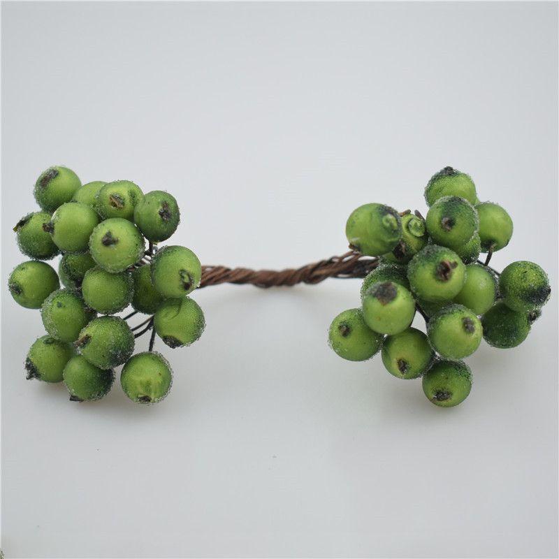 Mini Weihnachts-Schaum Vereiste Frucht Künstliche Stechpalmenbeere Blume Für Elegante Heimdekoration