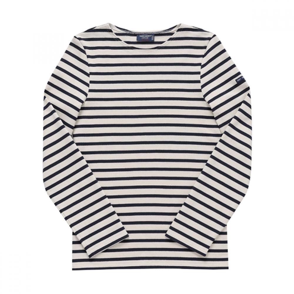 

Saint James Meridien Футболка з довгим рукавом у сучасну смужку 6870 Екрю Морський