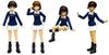 Platz Girls Panzer Movie Version Team Figure Set & 1/35 Leopon-san