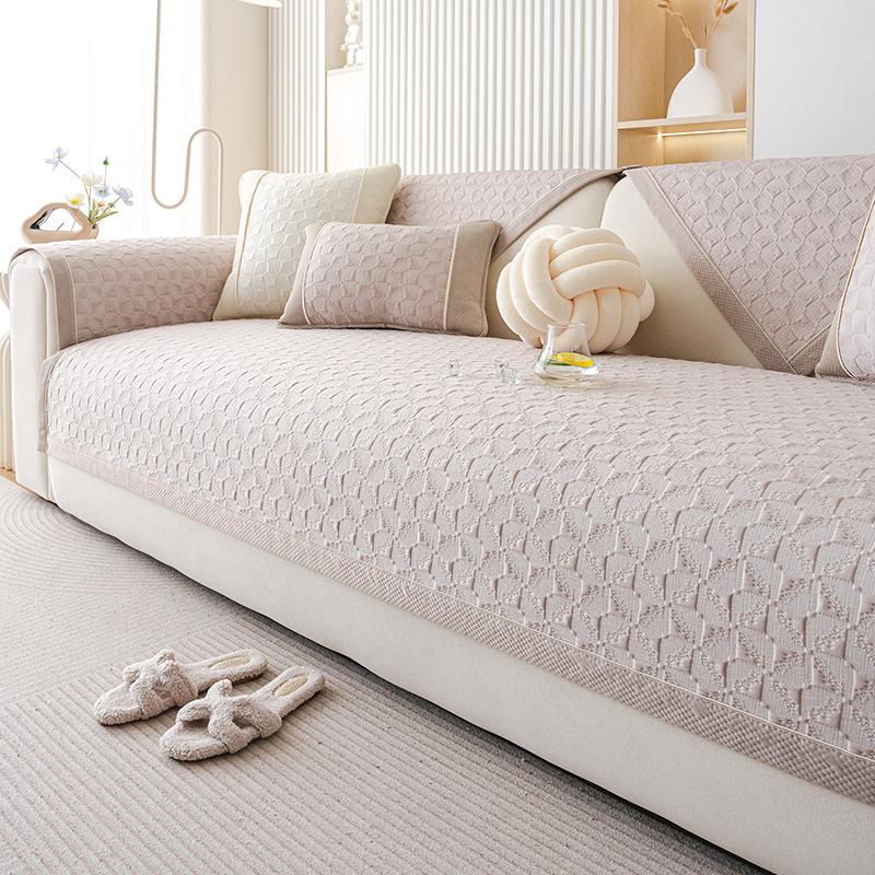Creamy Wind Summer Sofa Cushion Cool Feeling One Piece Sofa Cover  New Mat Combination Seat Cushion Back Towel