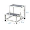Stainless Steel Single Double-layer Footstool Ladder Household Indoor Two-step Ladder Hospital Small Staircase Step Stool
