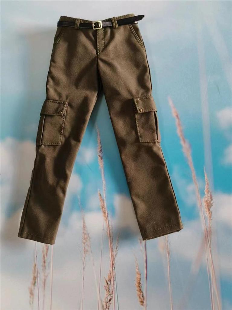 1:6 Soldier Man's Fashionable Casual Combat Trousers: Straight Leg Long Pants