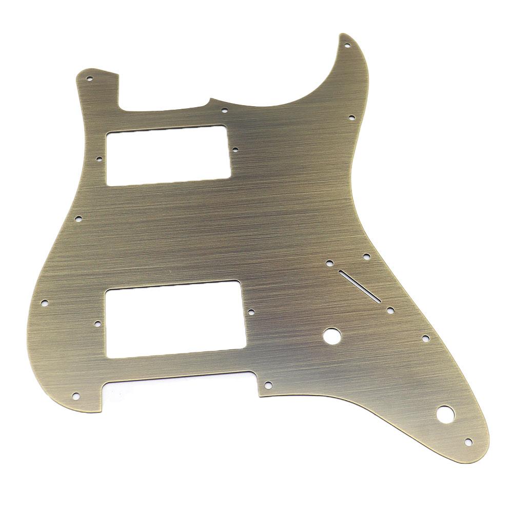 1 Stuks Gitaar slagplaat 11 Gaten Hh Metalen Gitaar slagplaat Krasplaat Voor Lp Stijl Gitaar