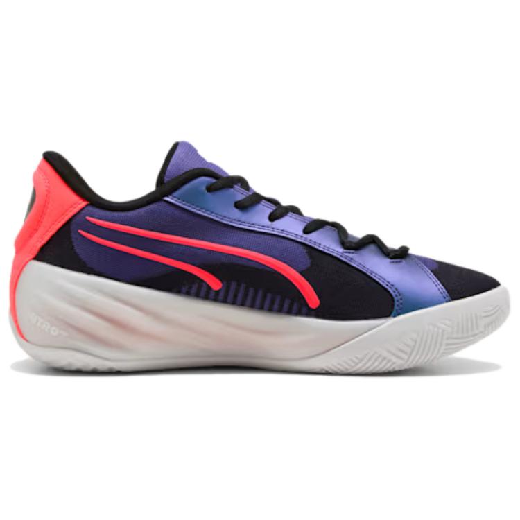 PUMA All Pro Nitro Slip Resistant Abrasion Resistant Low top Basketball Shoes Men's Purple 311258-01
