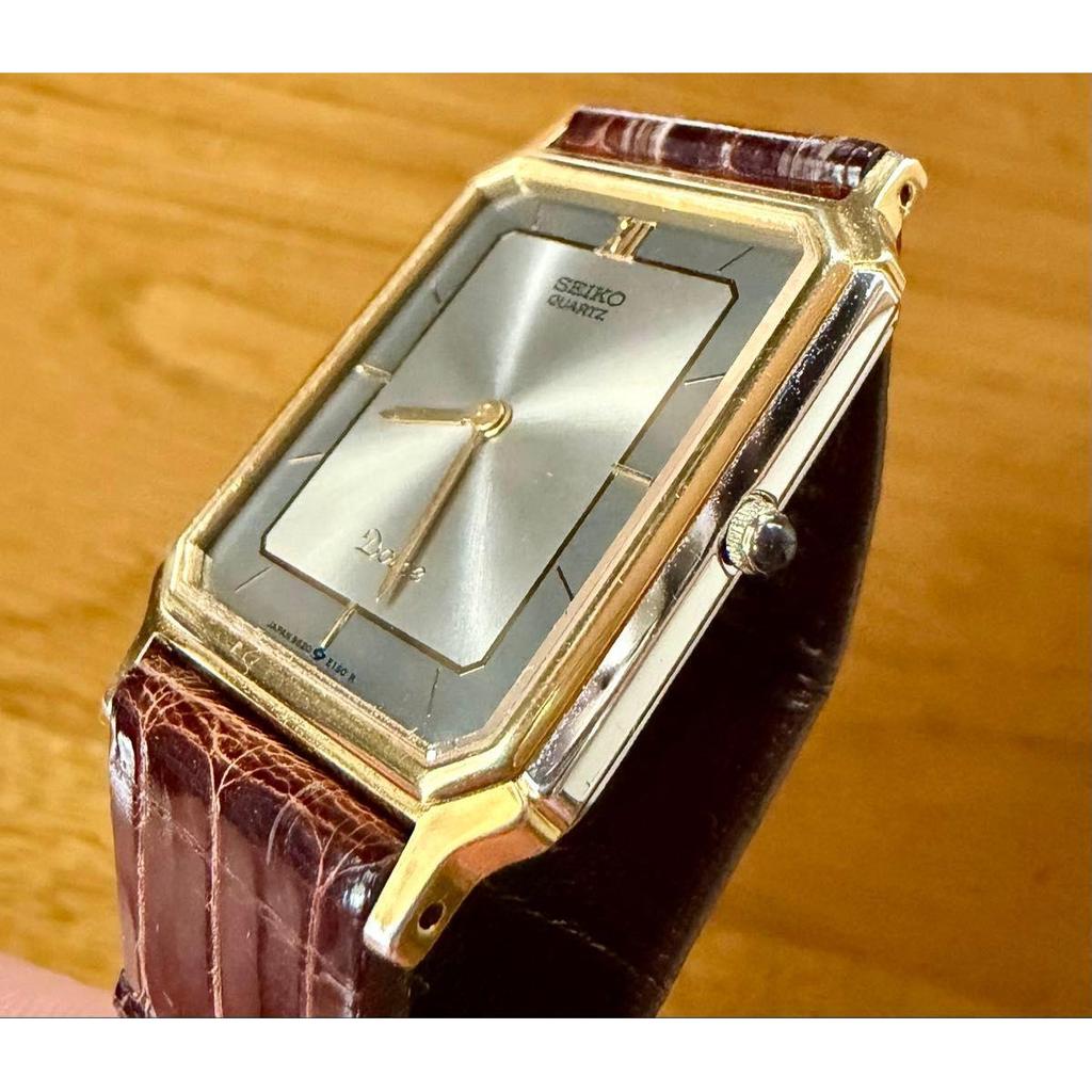 SEIKO Dolce Quartz Square Gold x Silver