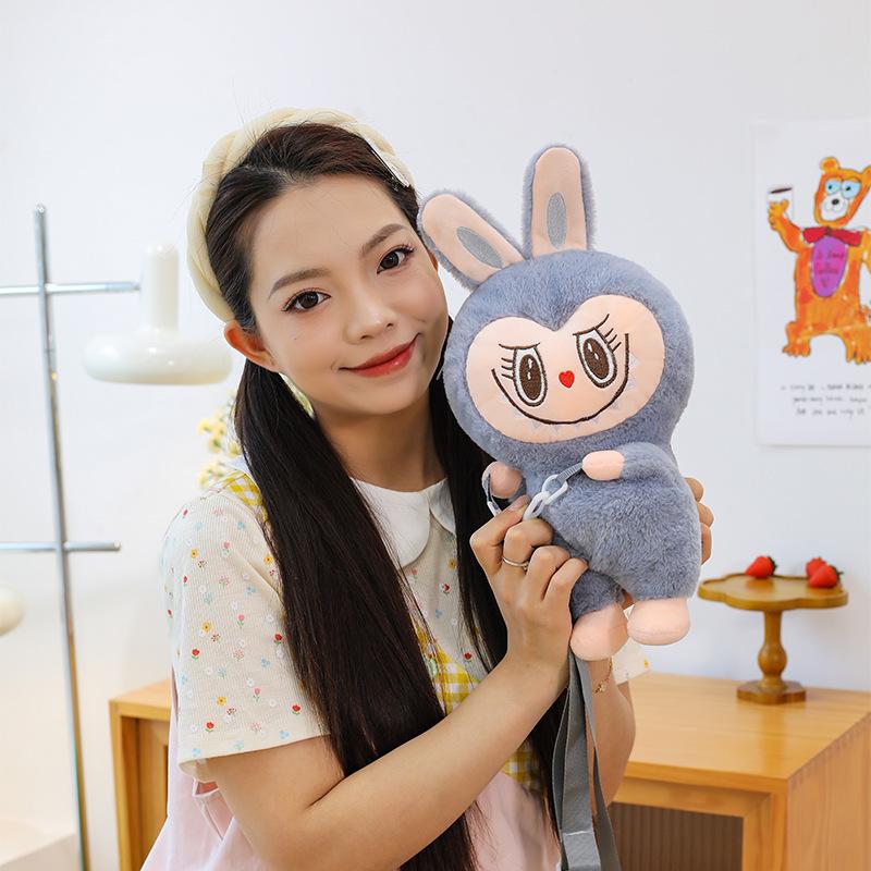Cartoon Party Rag Doll Bag Soft Girl Daily Versatile Messenger Bag Plush Rabbit Doll Bag