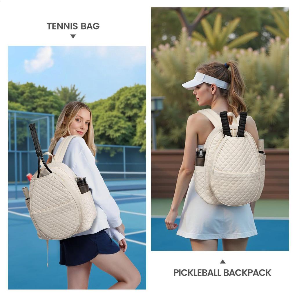 Pickleball Backpack Men Portable Adjustable Shoulder Strap Large Pickleball Set Bag Tennis Backpack For Tennis Racket Ball