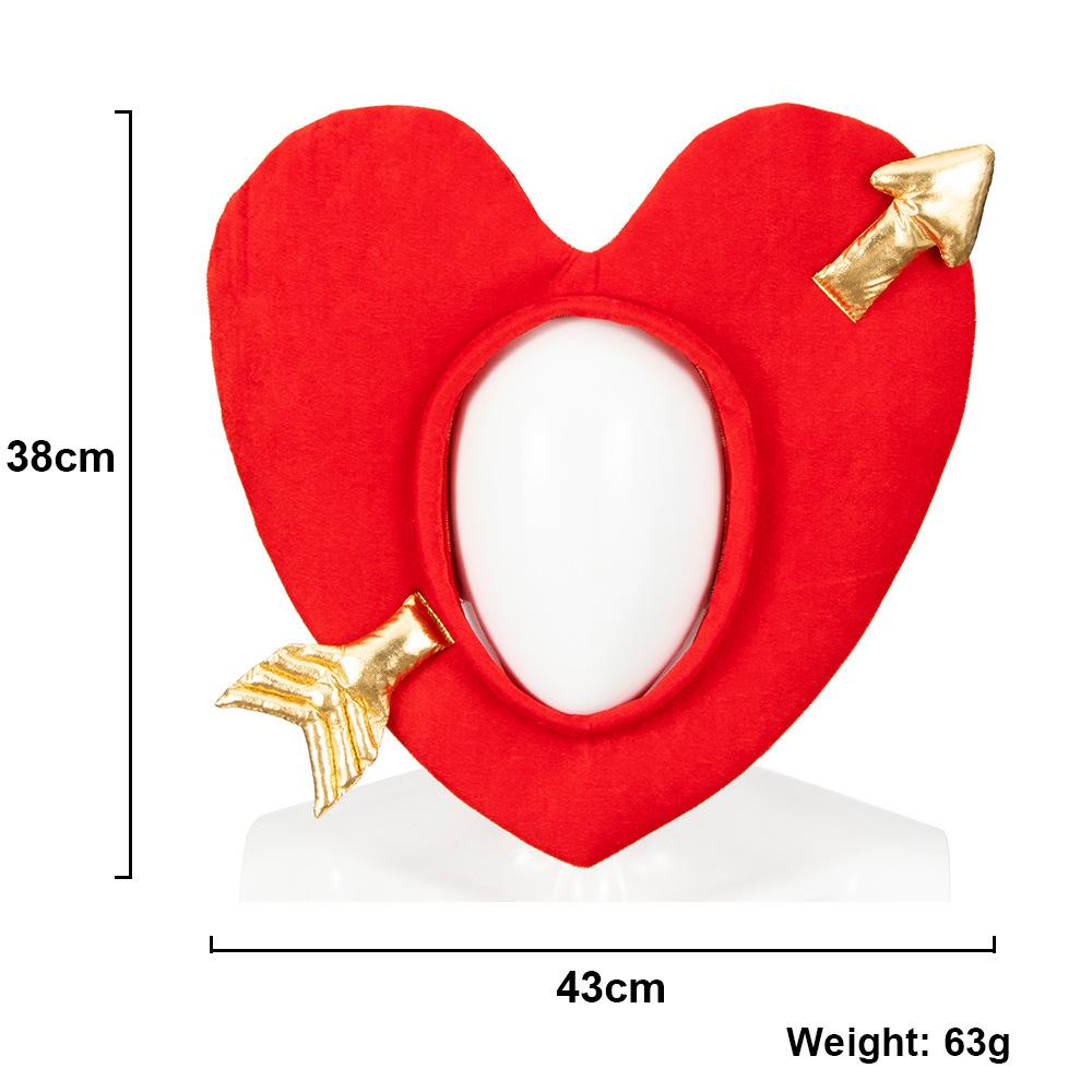 

Funny Valentine s Day Hat Dress up Love Head Cap Character Dress up Makeup Ball Props Valentine s Day Gifts