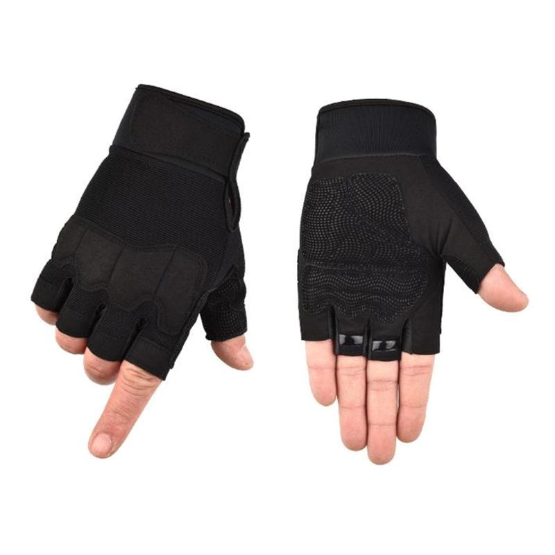 Fingerless Tactically Glove Half Finger Shooting Glove Knuckle Protective Breathable Light weights Outdoor Glove
