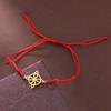 Pulsera de cordón rojo con dije de nudo de bruja, pulsera de amuleto de nudo de bruja de acero de titanio para mujeres y hombres, regalo de joyería de bruja Vintage