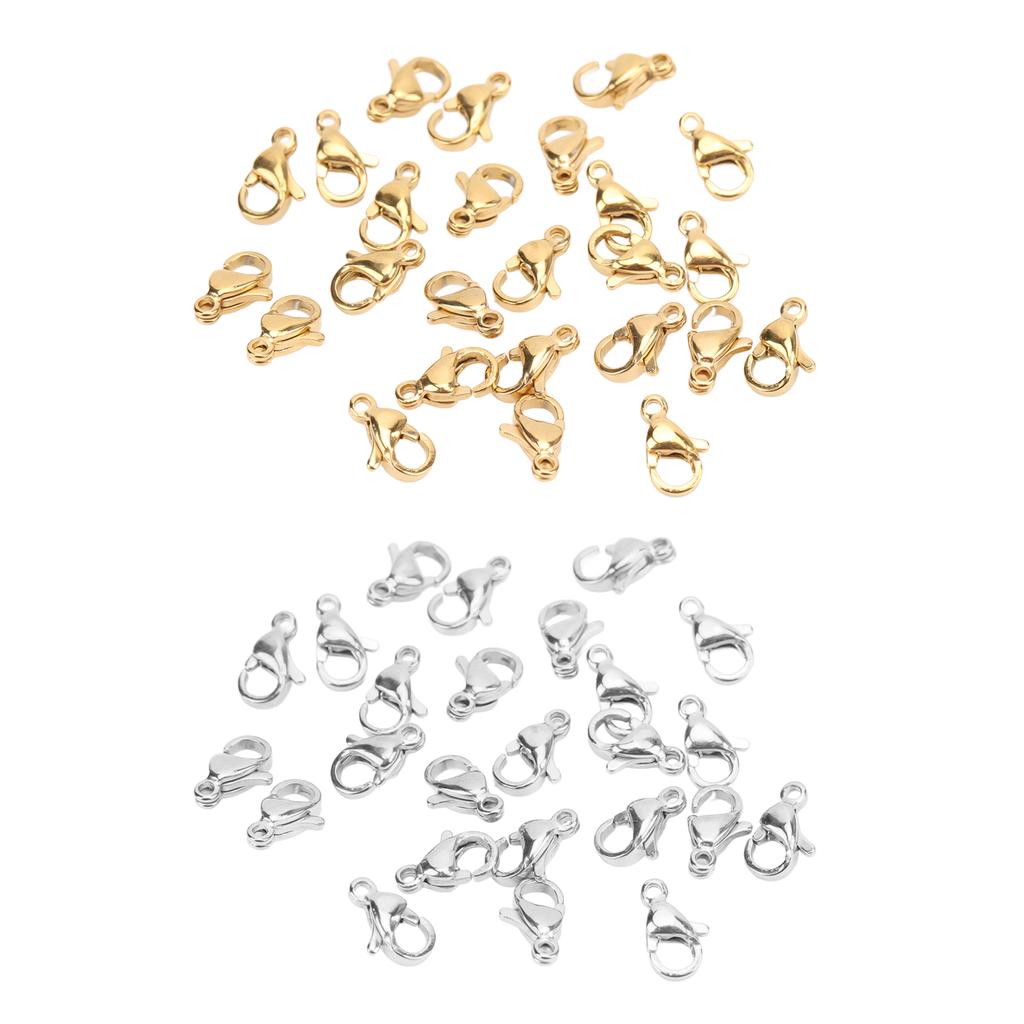 25 szt. Zapięcia homara ze stali nierdzewnej klipsy homara dla DIY bransoletki naszyjnik tworzenia biżuterii 9x