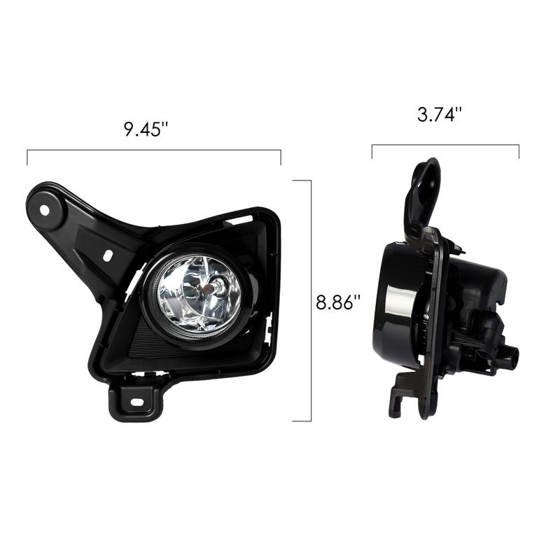 LED DRL Fog Lights For Toyota Hiace 2012-2013 For Toyota Quantam 2012-2013 Headlights Fog Light Car Accessories 12V