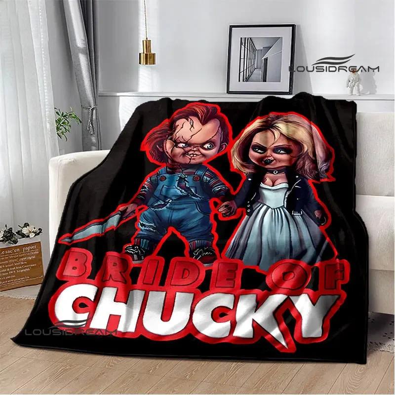 Horror movie Cult of Chucky Flange Warm blanket Soft and comfortable blanket picnic bed linings birthday gift