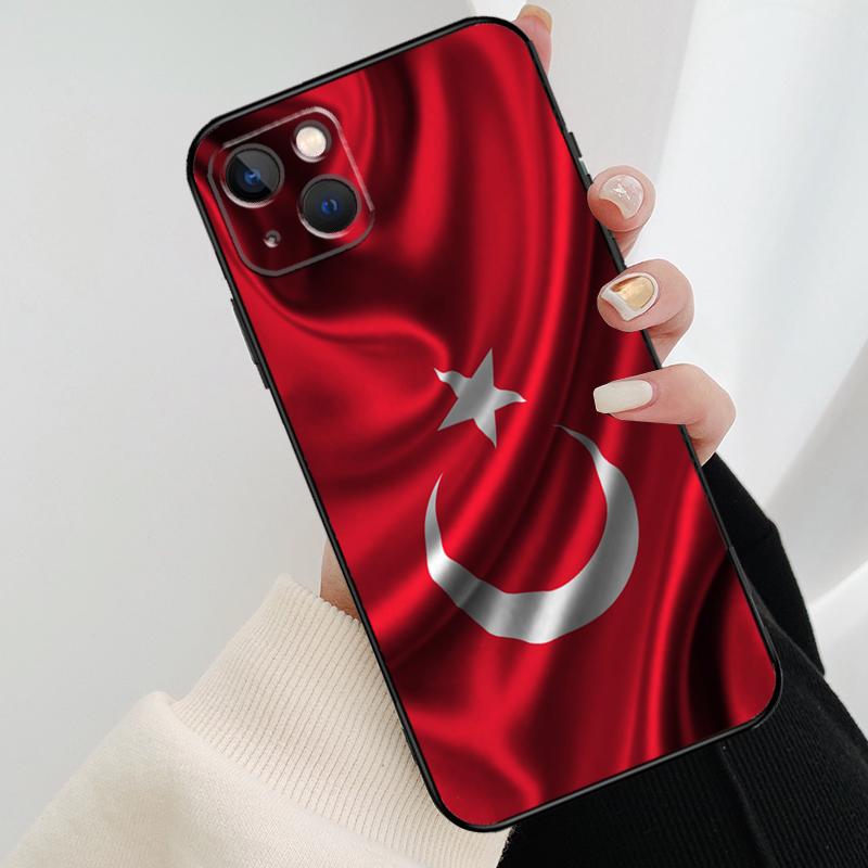 Republic of Turkey Realistic Flag Phone Case For iPhone 17 Pro Max 14 13 12 11 15 16 Pro Max mini 16 15 Plus 16e 17 Air Cover
