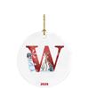 26 Letters Santa Christmas Pendant Acrylic Car Pendant Christmas Tree Decoration