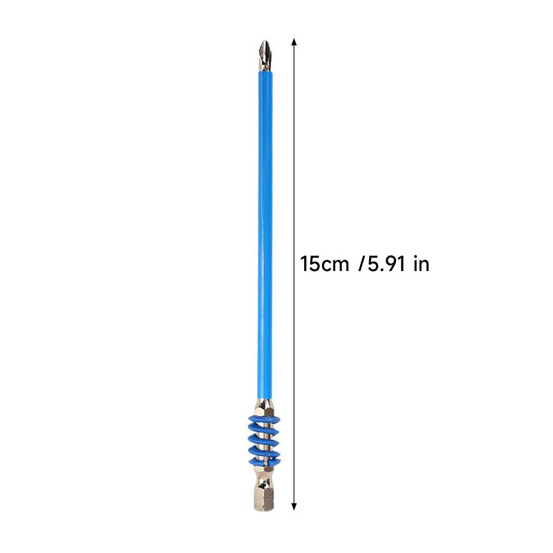 12/1pcs Magnetic Hex Shank Head Drill Bits Spring-Loaded Anti-slip Wear-resistant Screwdriver Drills for Woodworking Repair Tool