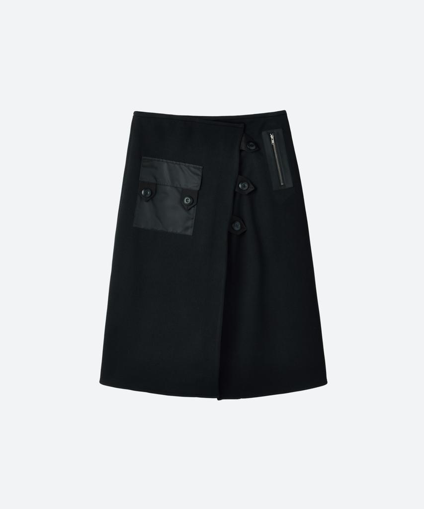 Moon Sun Swedish Motorcycle Wrap Skirt / Black