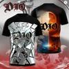 Vintage Rock Dio Band 3D Print T-shirt Men Women Fashion Hip Hop Casual Short Sleeve Tops Tees Mens Clothing Streetwear men New