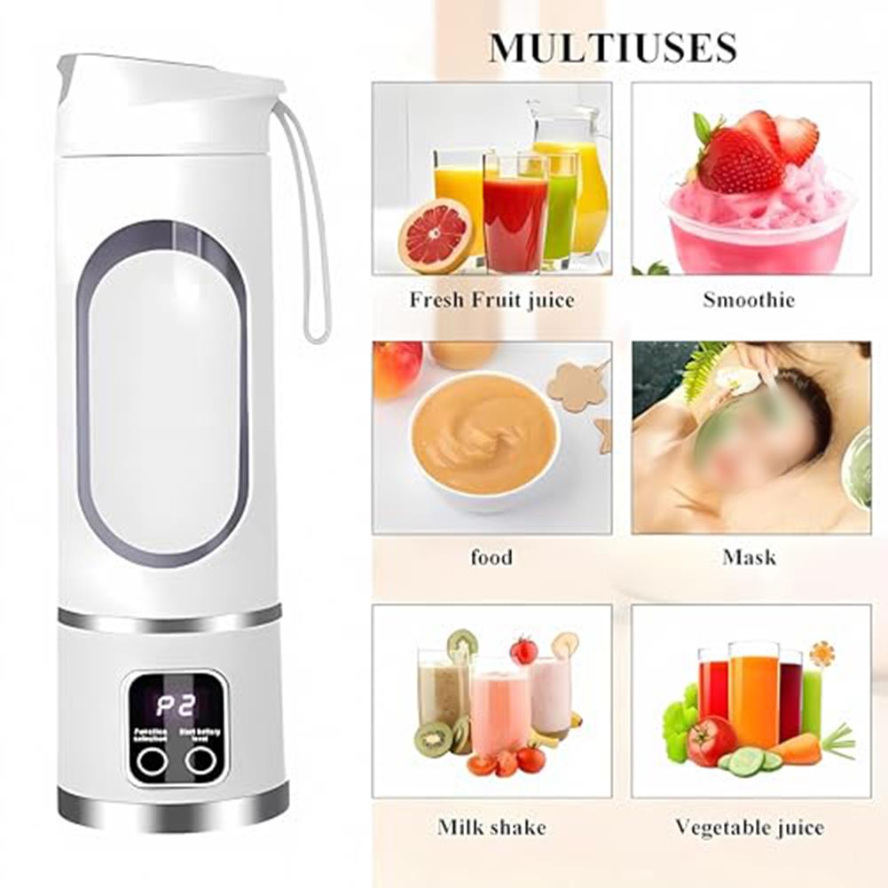 2pcs/set Blender Cordless Portable Blender: Dual 1500mAh, 12 Blades For Smoothies & Juicing Kitchen Tools & Gadgets Stirrer Part