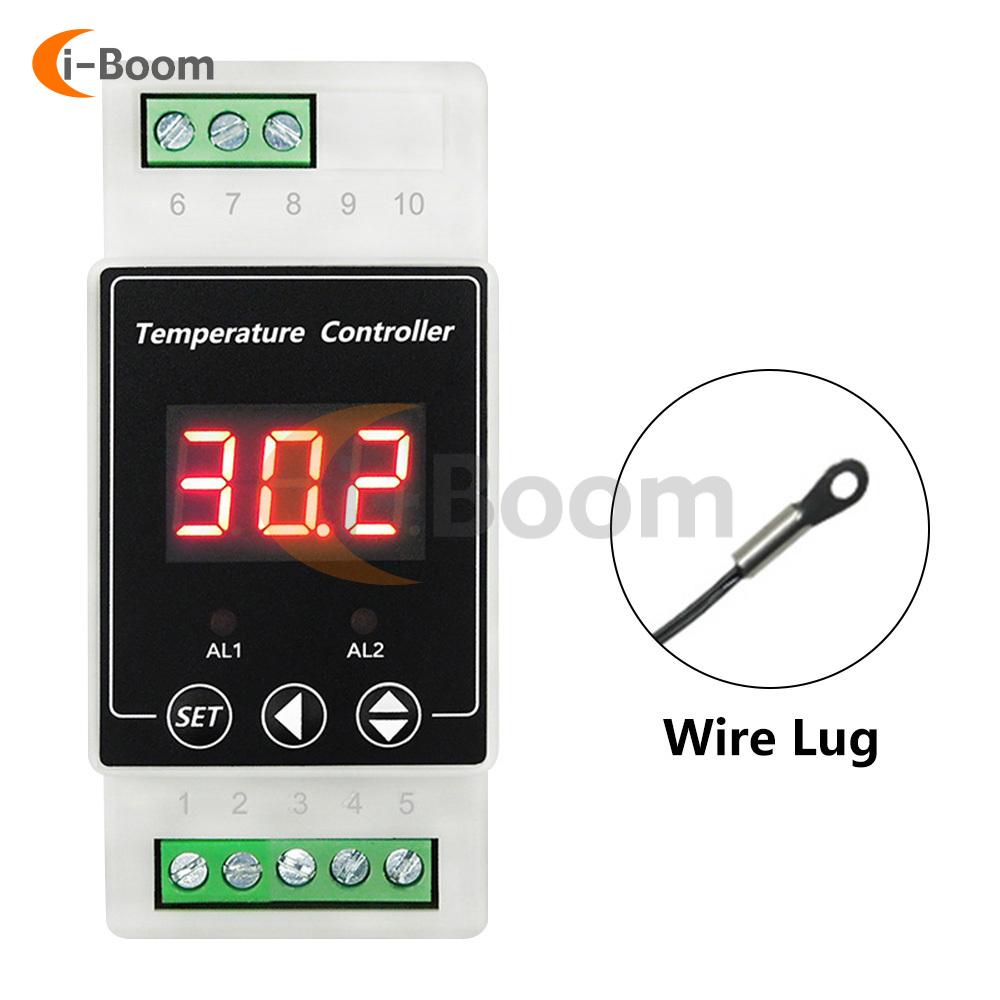 

AC 110V 220V Thermo-Hygrometer NTC Probe High Precision Thermostat Temperature Controller Bidirectional Relay LED Display DC 8V To 24V
