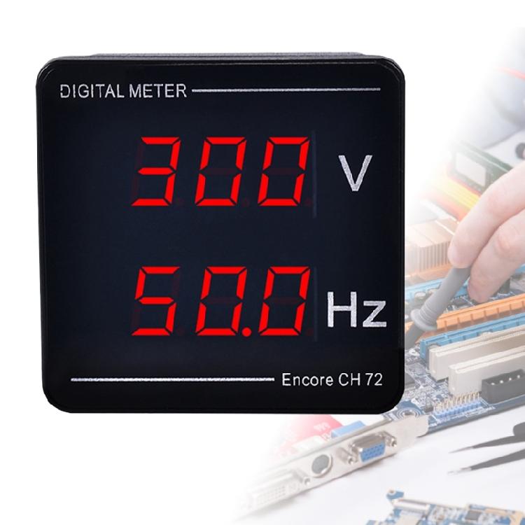 Hochleistungs Digitales Voltmeter Frequenz Panelmeter AC50-500V LED Display