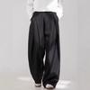 Three-dimensional Pleated A-shaped Silhouette Trousers Men's, Old Money Style High-end Commuter Trousers