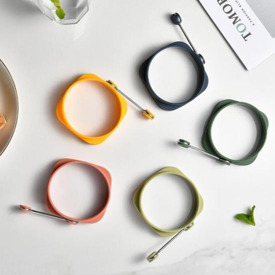 Spiegelei Temperaturform Hohe Widerstandsfähigkeit Flexibel Lebensmittelqualität Doppelseitig Quadratisch Rund Ei