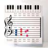 Dry-Erase Board Teaching Prop Note Plate Fine Workmanship Long-lasting Classroom Accessories Teacher Props Music Teach Supplies