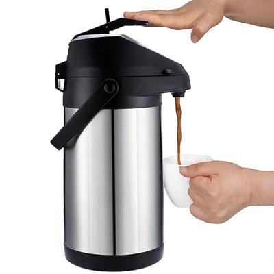 Airpot Heiß- und Kaltgetränkespender, Kaffeespender, Thermoskanne aus Edelstahl